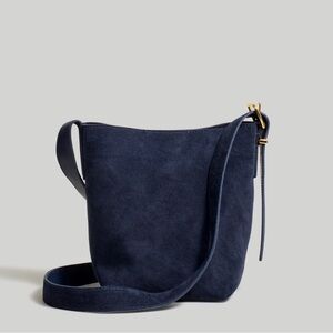 Madewell suede mini bucket tote